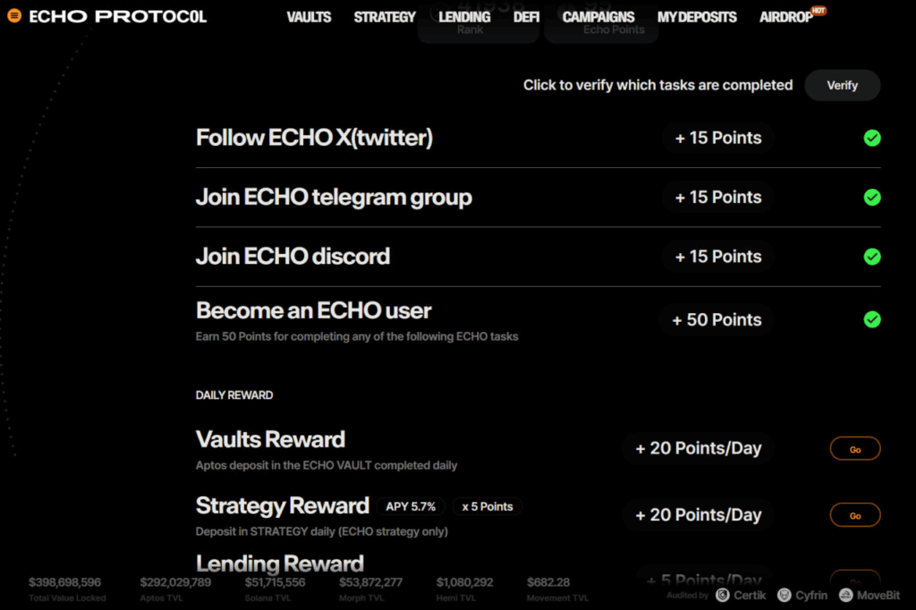 Echo Protocol Airdrop