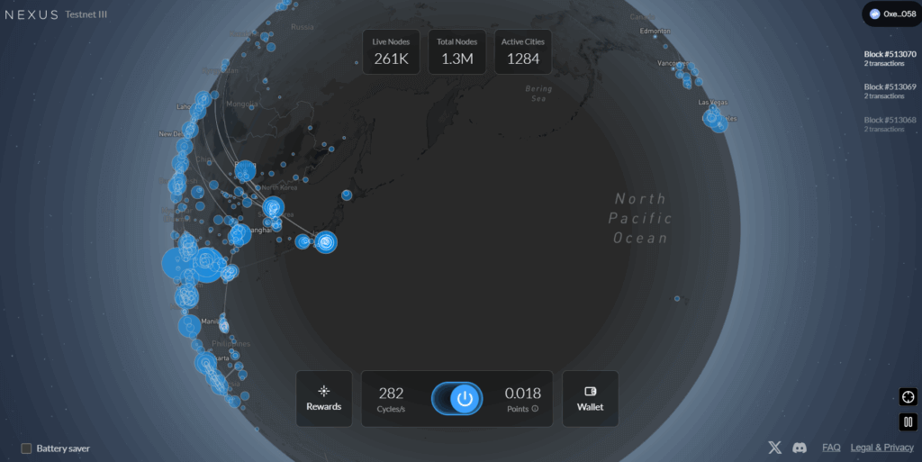 Nexus Incentivized Testnet – Browser-Based Node